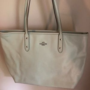 Light blue coach purse